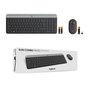 Logitech MK470 Combo Clavier et Souris Sans Fil Silencieux et Fin - Profil Slim pour Windows - Clavier AZERTY Français