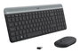 Logitech MK470 Combo Clavier et Souris Sans Fil Silencieux et Fin - Profil Slim pour Windows - Clavier AZERTY Français