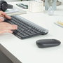 Logitech MK470 Combo Clavier et Souris Sans Fil Silencieux et Fin - Profil Slim pour Windows - Clavier AZERTY Français
