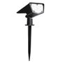 Darka Estaca de jardín solar LED 3300K IP67 regulable, Negro