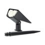 Darka Estaca de jardín solar LED 3300K IP67 regulable, Negro