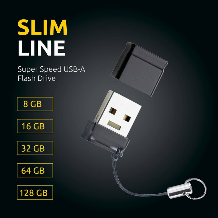 Clé USB INTENSO Slim Line 64 GB Noir