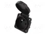 SEZ DK Socle femelle d'alimentation AC 16A 250V AC VZ 16/BLACK