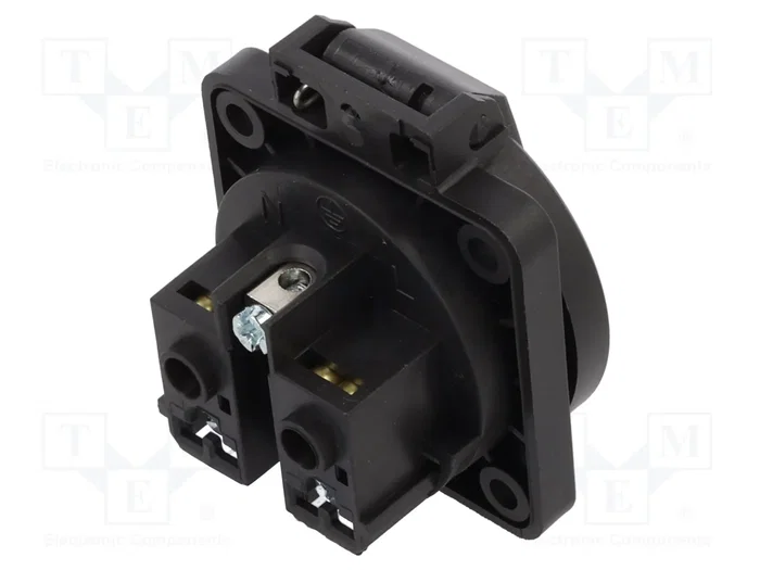 SEZ DK Socle femelle d'alimentation AC 16A 250V AC VZ 16/BLACK
