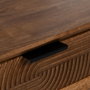 BigBuy Home Table Basse LAGOM Noir Naturel Fer Bois d'hévéa 150 x 40 x 50 cm