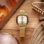 Casio LTP-B166G Montre femme dorée à quartz analogique, affichage de la date, étanche 5 bars, boîtier et bracelet plaqués
