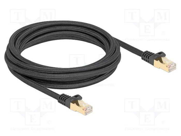 DELOCK Câble Ethernet Cat 6a S/FTP 3m Noir DELOCK Câble Ethernet Cat 6a S/FTP 3m Noir