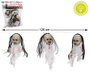 BigBuy Carnival Guirlande de têtes de bébé zombi avec lumière 120 cm