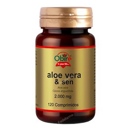 OBIRE Aloe vera 2000 mg avec séné, 120 comprimés