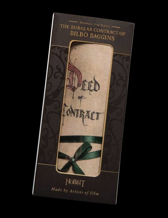 Weta Workshop Le Hobbit Réplique Mini Contrat de Bilbon