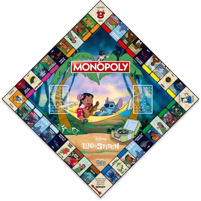 Monopoly Édition Lilo & Stitch - Jeu de société Winning Moves - De 2 à 8 joueurs - À partir de 6 ans Monopoly Édition Lilo & Stitch - Jeu de société Winning Moves - De 2 à 8 joueurs - À partir de 6 ans