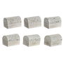 Boîte à bijoux DKD Home Decor Blanc Doré Aluminium Bois de manguier 7,5 x 5,3 x 5,3 cm (6 Unités)