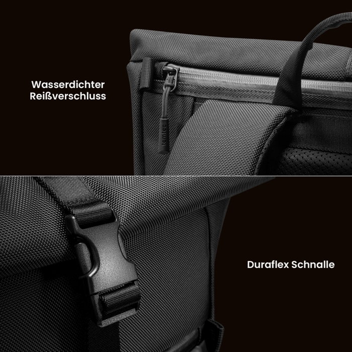 tomtoc Navigator-T61 Sac à dos roll-top Noir tomtoc Navigator-T61 Sac à dos roll-top Noir