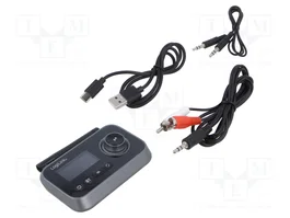 LOGILINK Récepteur BT Noir Jack 3,5mm USB C