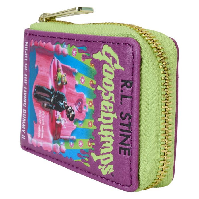 LOUNGEFLY Sacoche Goosebumps Night of the Living Dummy, Pliage, détails en relief, PU, 6.875 * 10.625 cm, 7x11 cm, pour Collectionneur