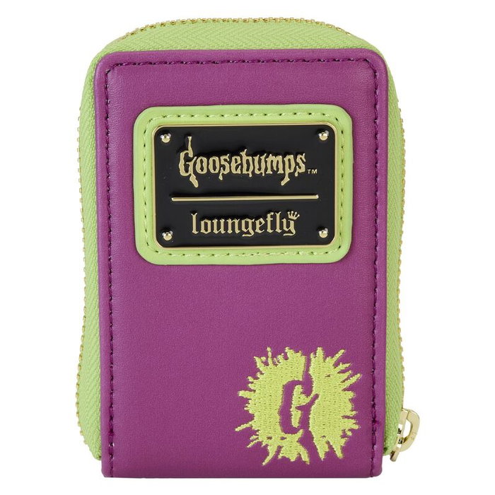 LOUNGEFLY Sacoche Goosebumps Night of the Living Dummy, Pliage, détails en relief, PU, 6.875 * 10.625 cm, 7x11 cm, pour Collectionneur