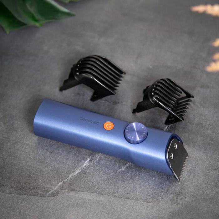 Tondeuse professionnelle Cecotec PrecisionCare Barber Pro rechargeable IPX7 bleu accessoires