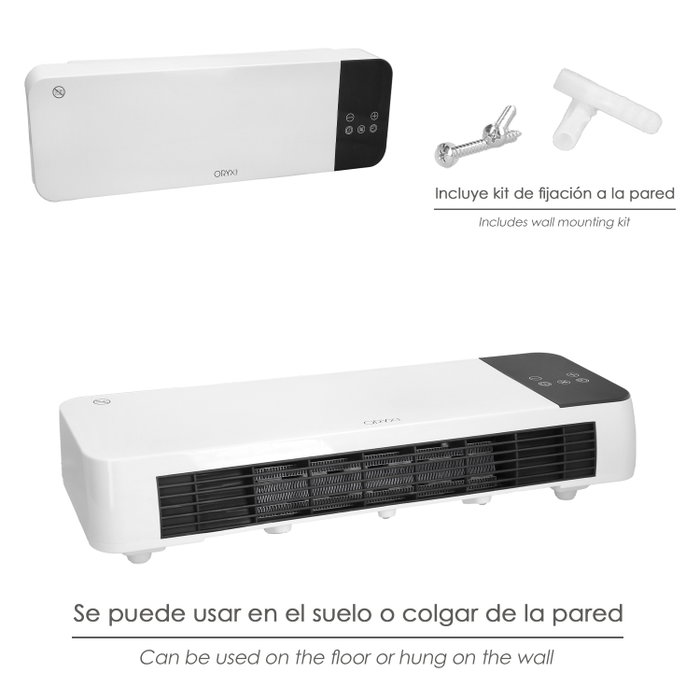 ORYX Termoconvecteur Mural Split 1000/2000W ORYX Termoconvecteur Mural Split 1000/2000W