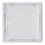 EDM Trappe de visite carrée encastrable ABS 15x15 cm blanche