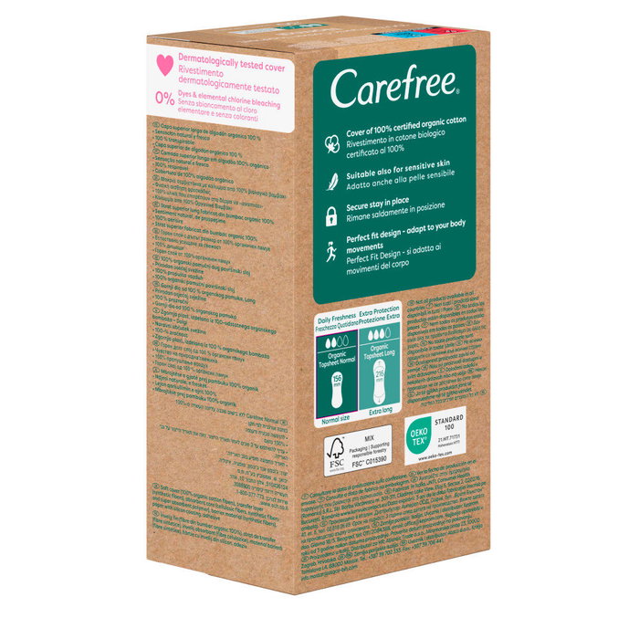 Carefree Protège-slips Coton Biologique Normal 30 u Carefree Protège-slips Coton Biologique Normal 30 u