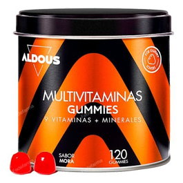 ALDOUS BIO Multivitamines 120 Gummies Saveur Naturelle à la Mûre