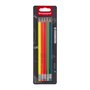Bruynzeel Set de 5 crayons graphite néon HB avec gomme