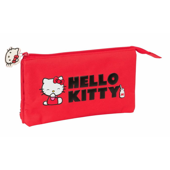 Fourre-tout Hello Kitty Iconic Blanc Rouge 22 x 12 x 3 cm Fourre-tout Hello Kitty Iconic Blanc Rouge 22 x 12 x 3 cm