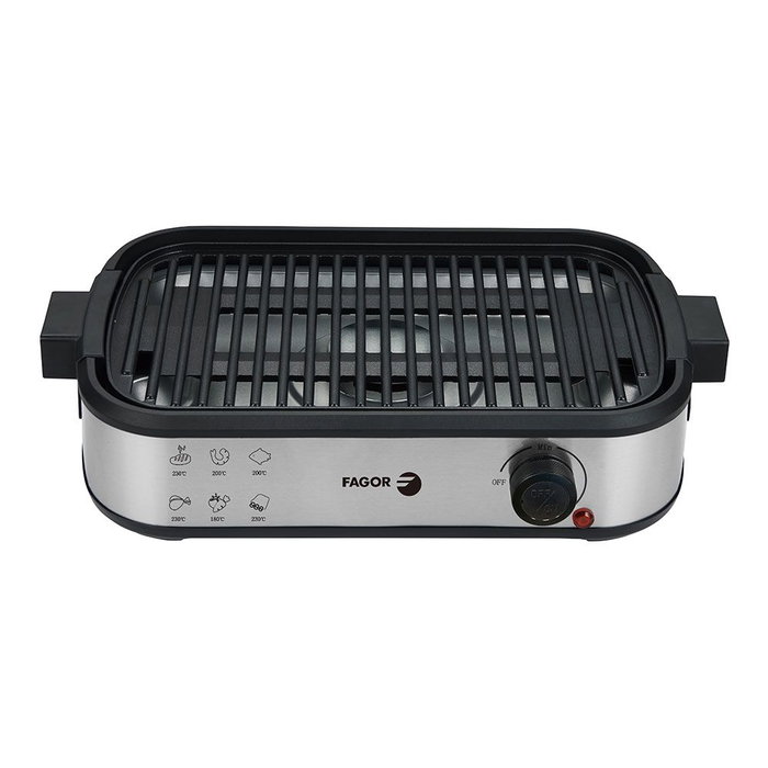 Fagor Planche électrique sans fumée avec extracteur 1800 W, 44 x 27 x 10,5 cm Fagor Planche électrique sans fumée avec extracteur 1800 W, 44 x 27 x 10,5 cm