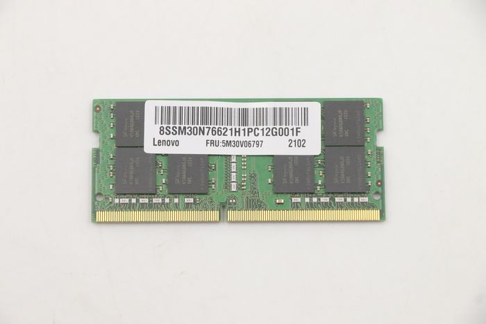 Lenovo Module de mémoire DDR4 SODIMM 32 Go 3200 MHz Lenovo Module de mémoire DDR4 SODIMM 32 Go 3200 MHz