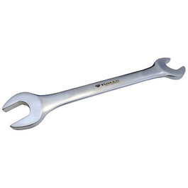 Tuman Clé plate satinée 20x22 mm en chrome vanadium