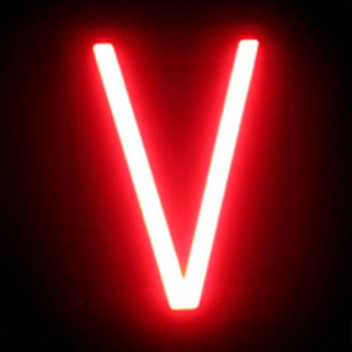 Green Ice Lettre LED Neon V (108x161x38mm)