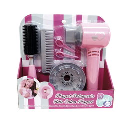 TACHAN Set de Coiffure Enfant Secateur et Peignes T01072 - Jouet d'Imitation Salon de Beauté Rose