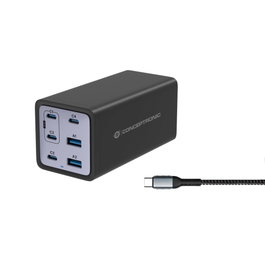 Conceptronic Chargeur OZUL06BE 200W avec câble USB-C