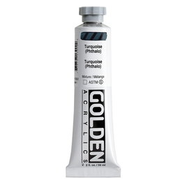 Golden Peinture Acrylique Heavy Body Turquoise (Thalo) 59 ml