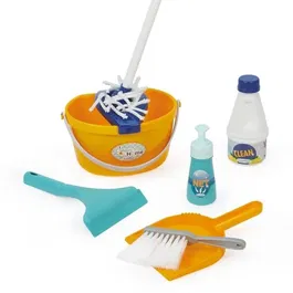 Ecoiffier 2774 Chariot de ménage avec aspirateur jouet pour enfants - Simule le nettoyage de la maison