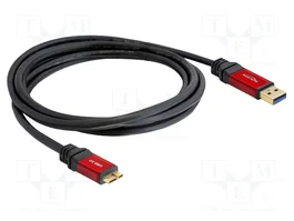 DELOCK Câble USB A vers USB B micro 3m noir