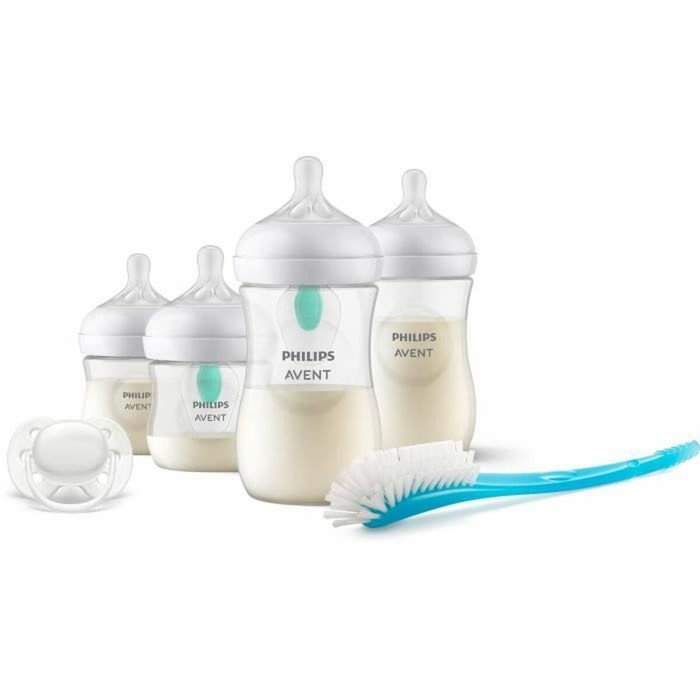 Philips Avent Kit Nouveau-né Natural 3.0 AirFree avec Biberons et Sucettes Ultra Douce