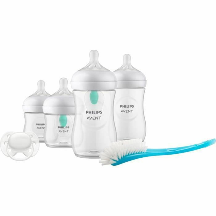 Philips Avent Kit Nouveau-né Natural 3.0 AirFree avec Biberons et Sucettes Ultra Douce