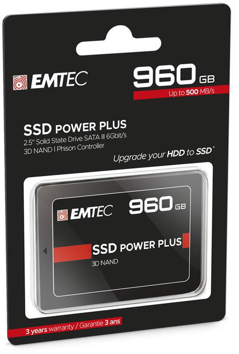 Emtec SSD X150 2,5 pouces 960 Go Noir