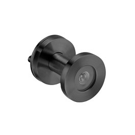 ARTICULOS INOXIDABLES IN.23.010 Mirilla de porte en acier inoxydable avec lentilles en verre finition noire pour portes de 35 à 80 mm