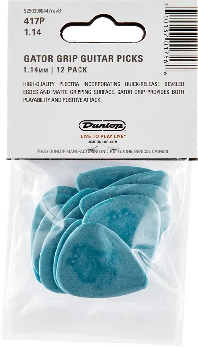 DUNLOP Pack 12 Púas Gator Grip - 1,14 Mm DUNLOP Pack 12 Púas Gator Grip - 1,14 Mm