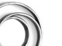 Giftdecor Lot de 3 Miroirs Ronds Noirs et Argentés 76,5 x 26,5 cm (Set de 8)