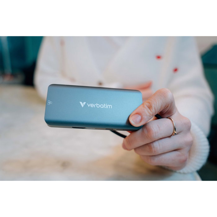 Verbatim USB-C Essentials Multiport Hub 6 ports avec RJ45 - Gris