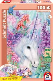 Schmidt Spiele Puzzle Licorne Douce Beauté 100 Pièces Paysage Magnifique, À Partir de 6 Ans