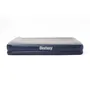 Bestway - Matelas gonflable 2 places - 203 cm x 152 cm x 36 cm - Pompe électrique intégrée - Bleu et gris - Pour camping