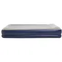 Bestway - Matelas gonflable 2 places - 203 cm x 152 cm x 36 cm - Pompe électrique intégrée - Bleu et gris - Pour camping