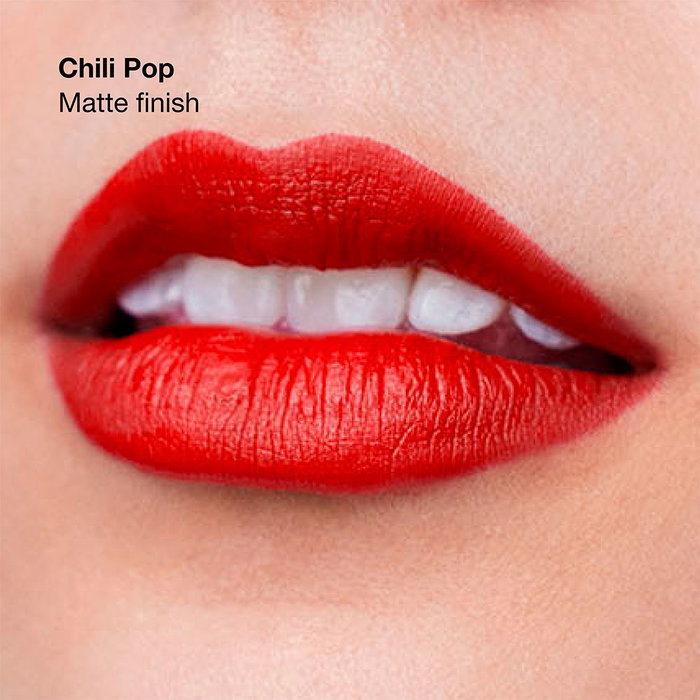 Clinique Rouge à Lèvres Longwear Matte #Chilli Pop - Teinte Riche et Vibrante, Finition Mate, 3,9g, Longue Tenue 8h