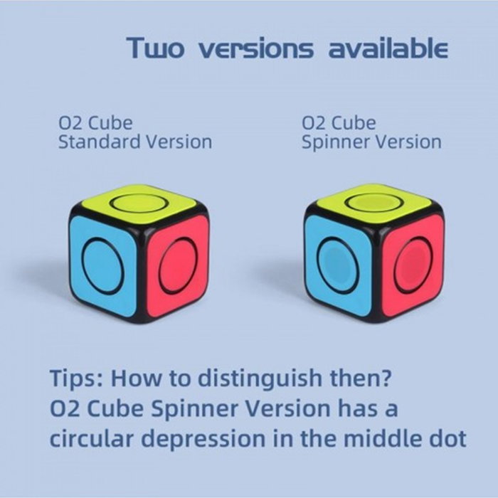 QiYi Cube Rubik 02 Spinner Cube Jouet Casse-tête Spin Coloré