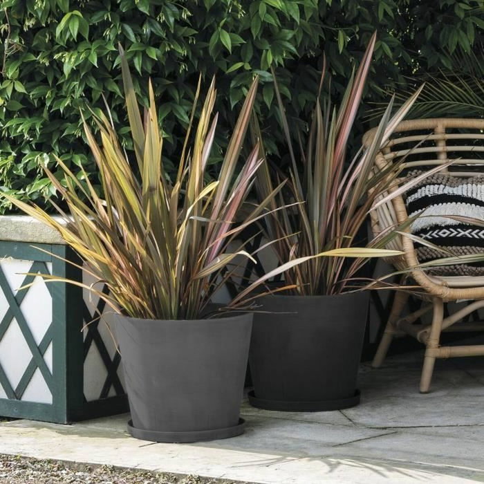 Deroma Pot de fleurs Origin Anthracite 49 L