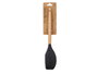 KINVARA Spatule à beurre en silicone noir avec manche en bois